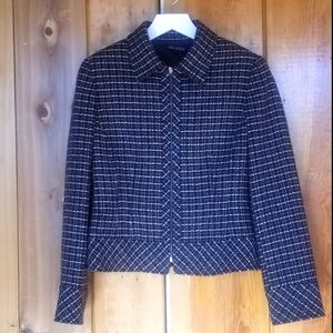 Tahari Wool-blend, full-zip Blazer Jacket, sz 6